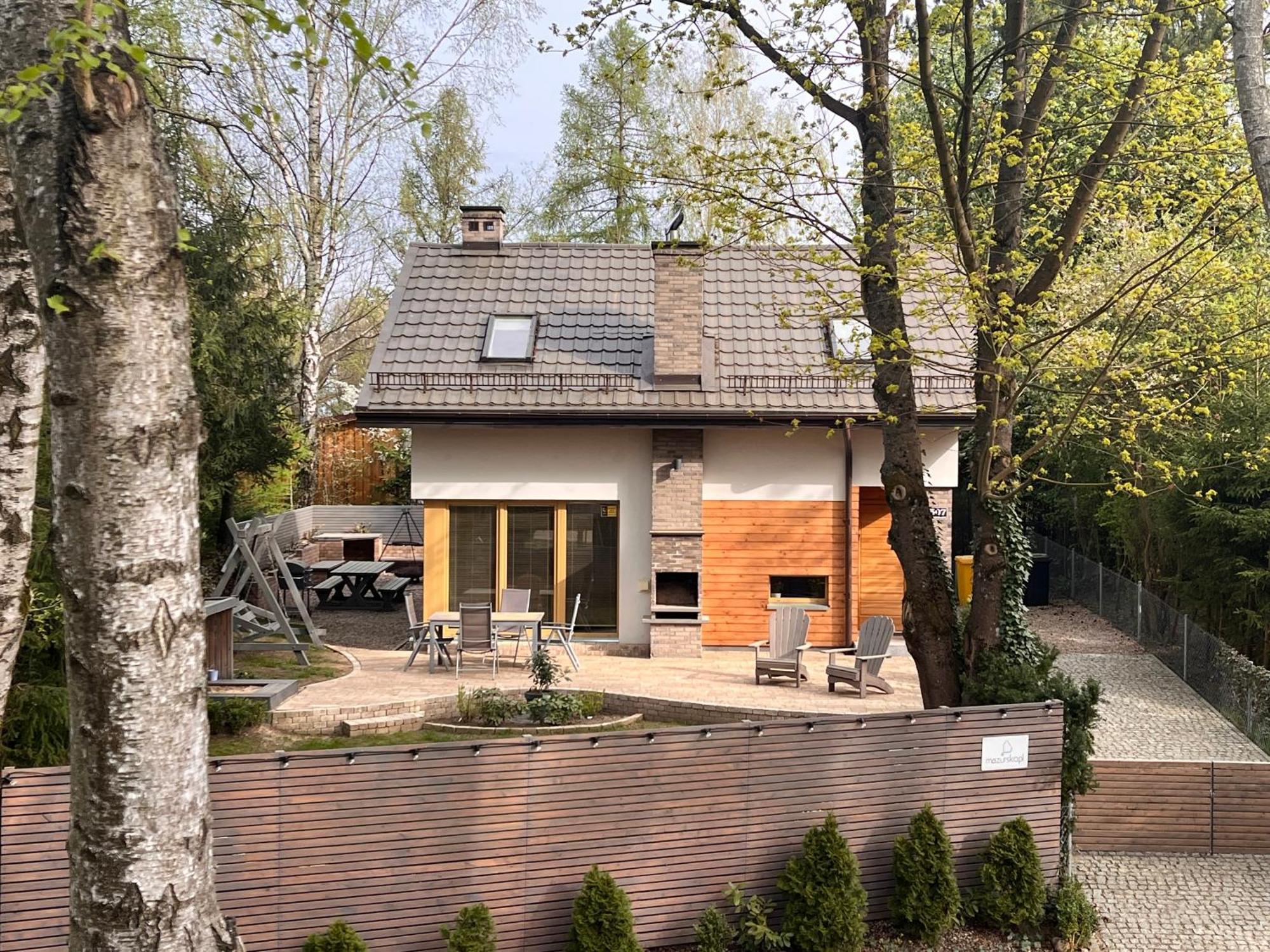 Mazursko - Komfortowe Domy 8 Osobowe Nad Jeziorem, Balia Lub Sauna 克雷托维尼 外观 照片